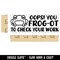 Oops! You Frog-ot Forgot to Check Your Work Teacher Student School Self-Inking Rubber Stamp Ink Stamper